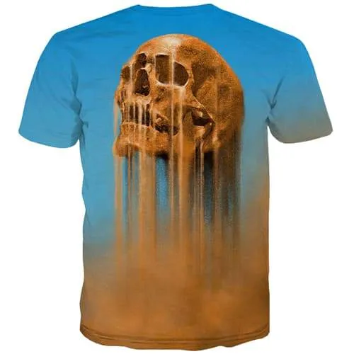 Skull T-shirt Men Desert T-shirts 3d Terror T shirts Funny Hip Hop Tshirt Anime Street Tshirts Cool Short Sleeve summer Unisex