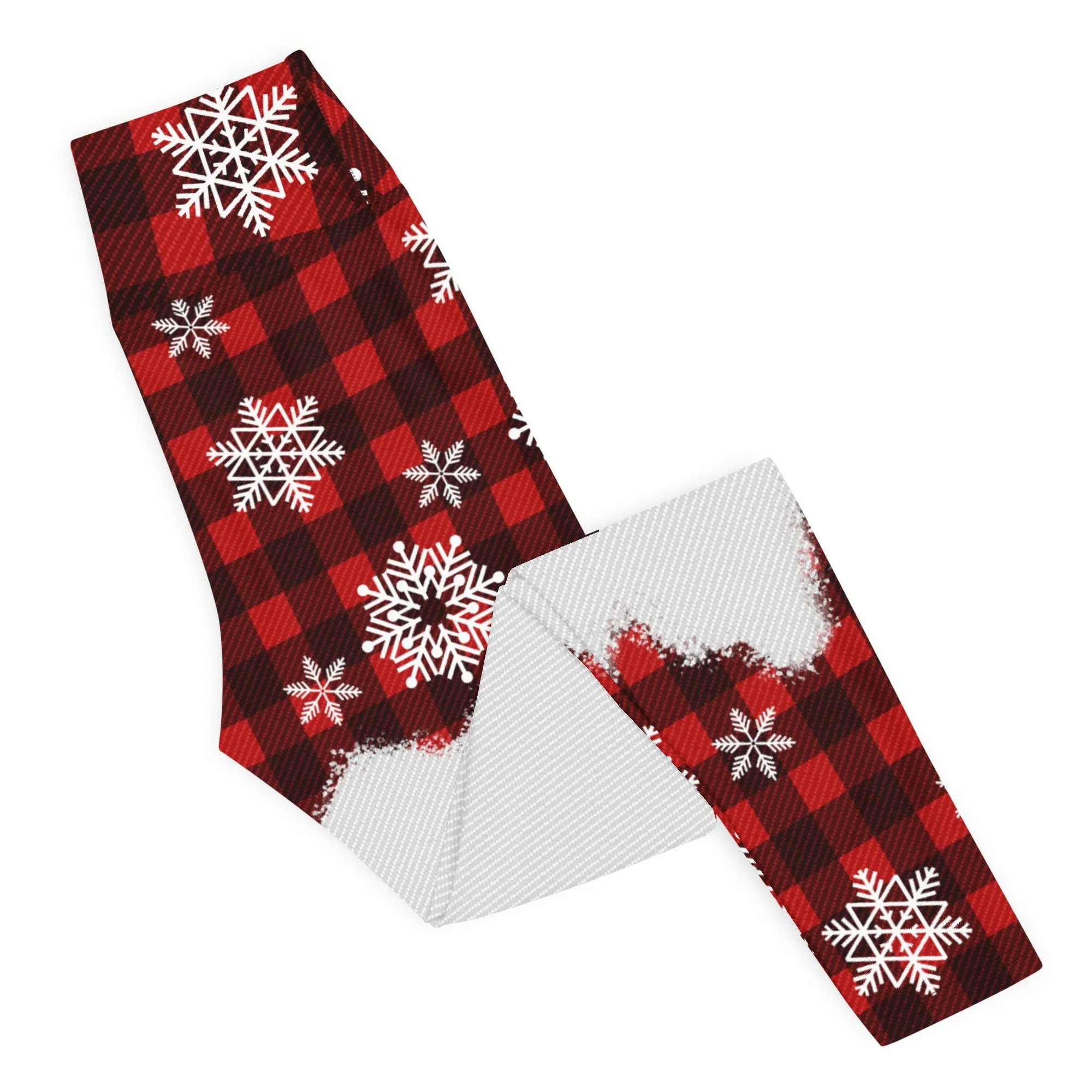 Snowy Plaid Perfection Yoga Leggings