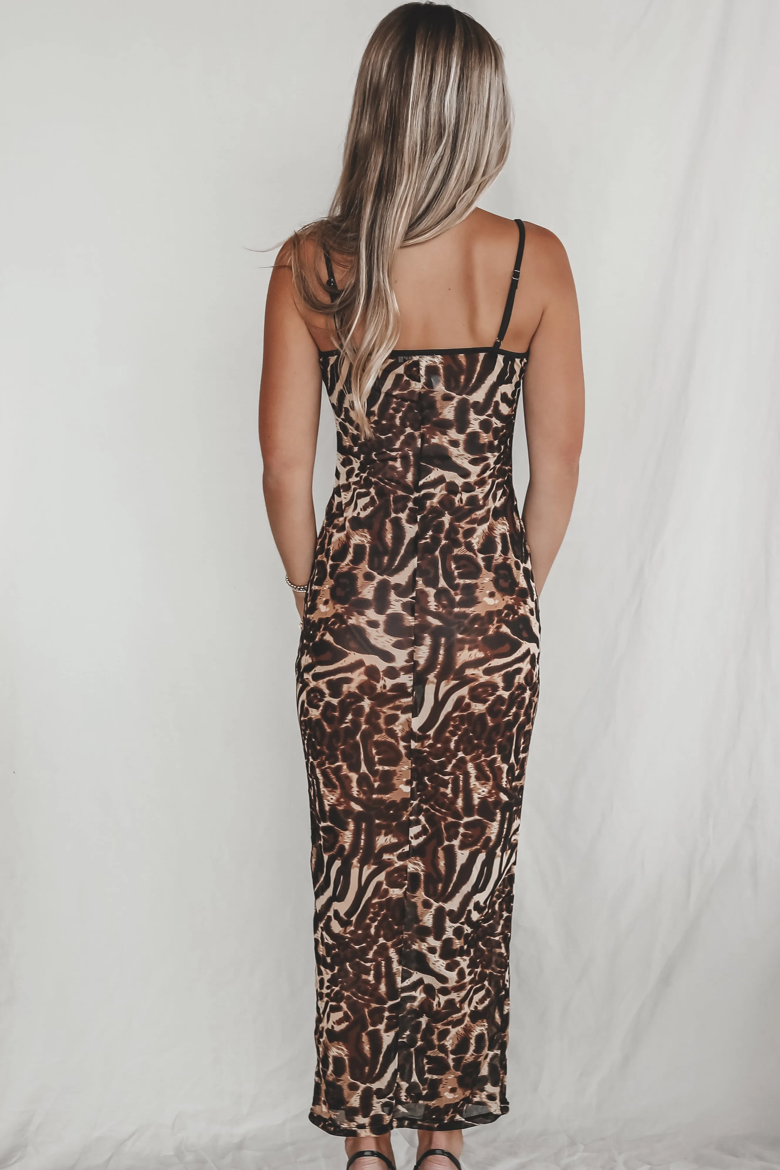 So Sassy Mesh Leopard Maxi