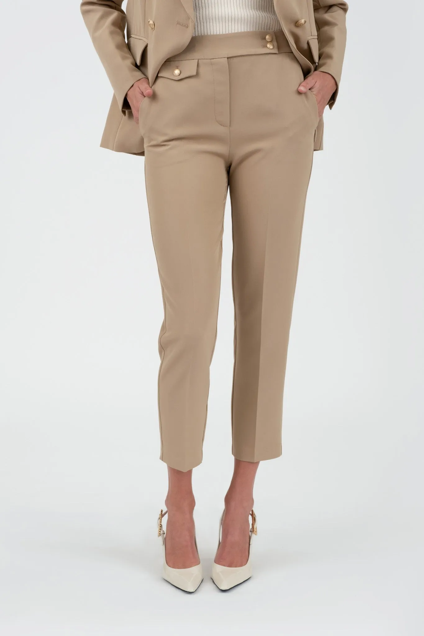 SOLID GOLD HARDWARE MIDI PANTS