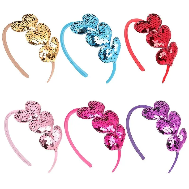 Sparkling Heart Headband Perfect Gift for Baby Girls