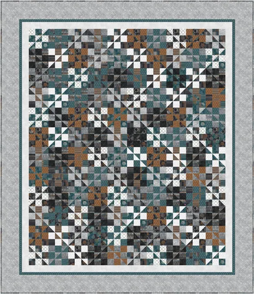 Split Nines Quilt PC-297e - Downloadable Pattern