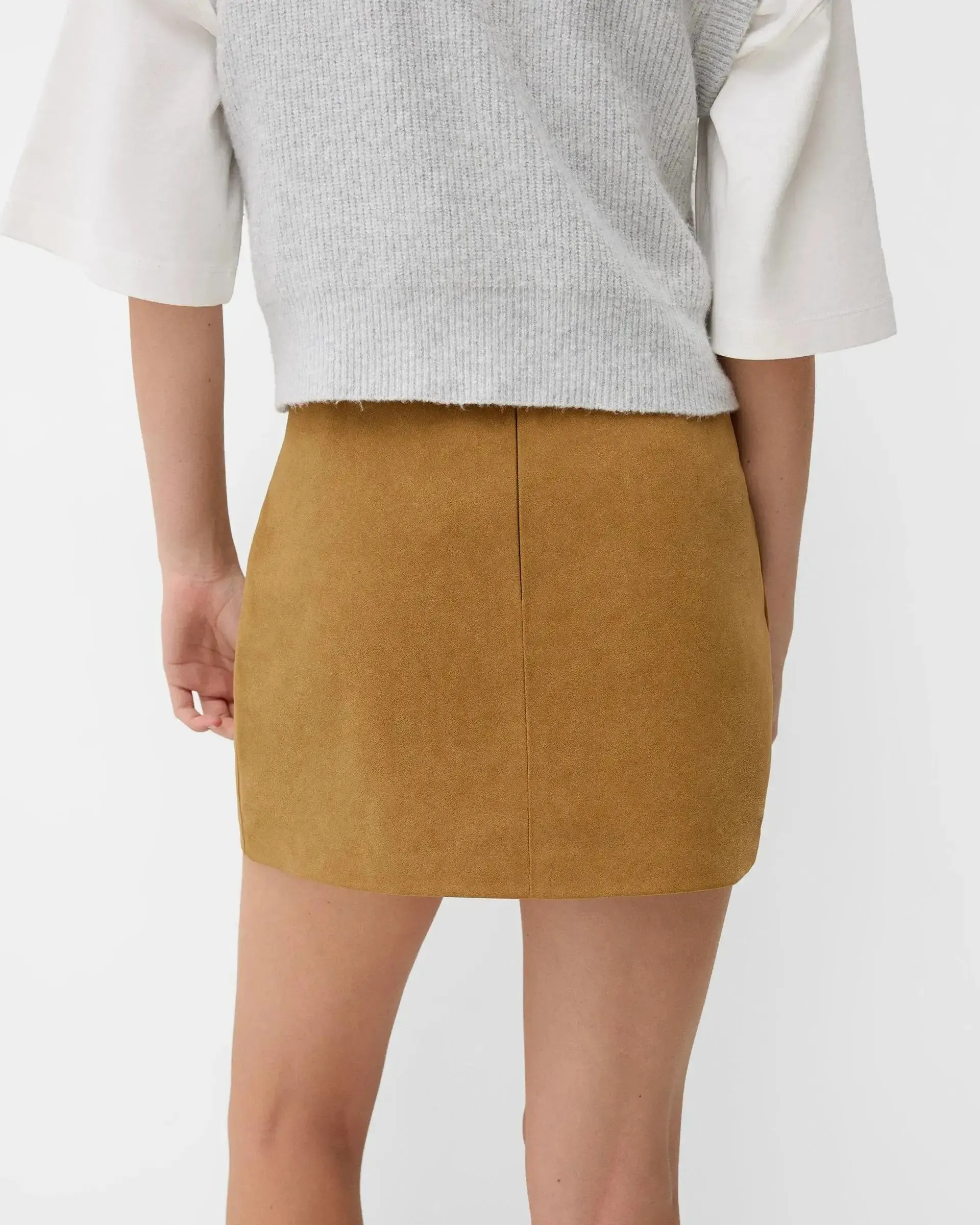 SUEDE LEATHER SKIRT