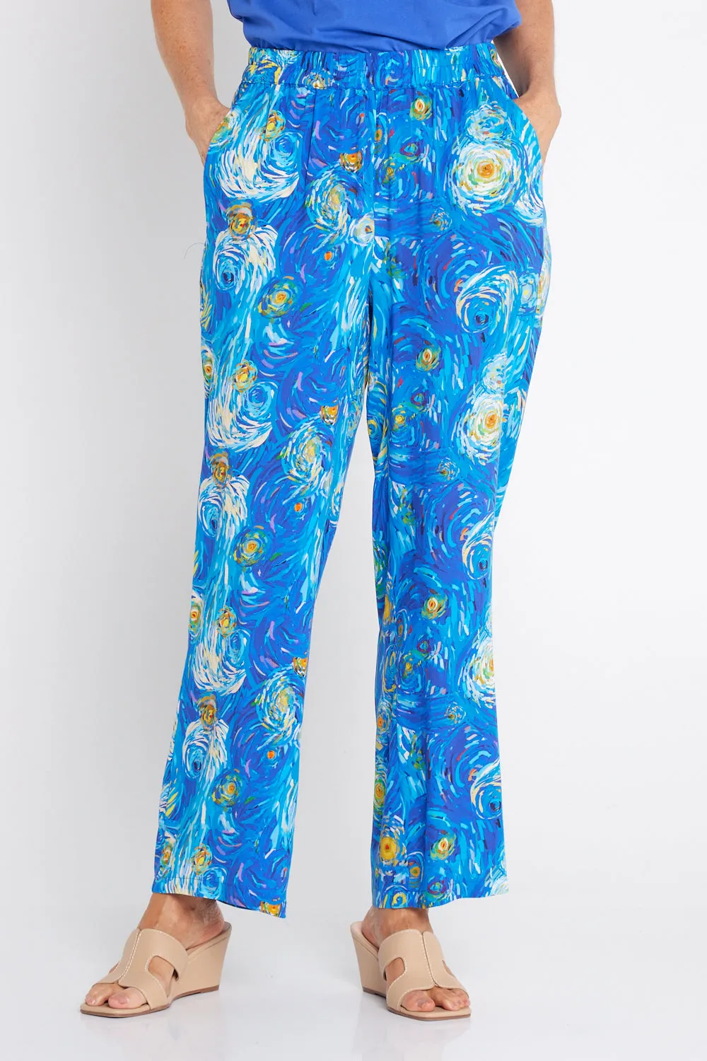 Summer Sands Pant - Electric/Starry Night