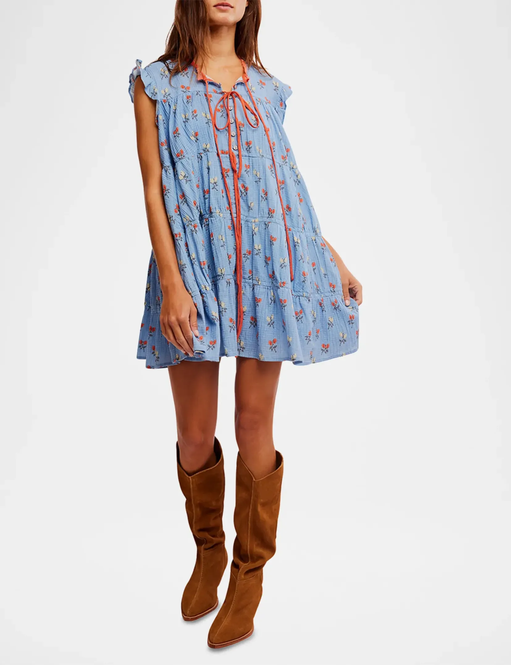 Sundown Mini Dress, Allure Blue/Combo