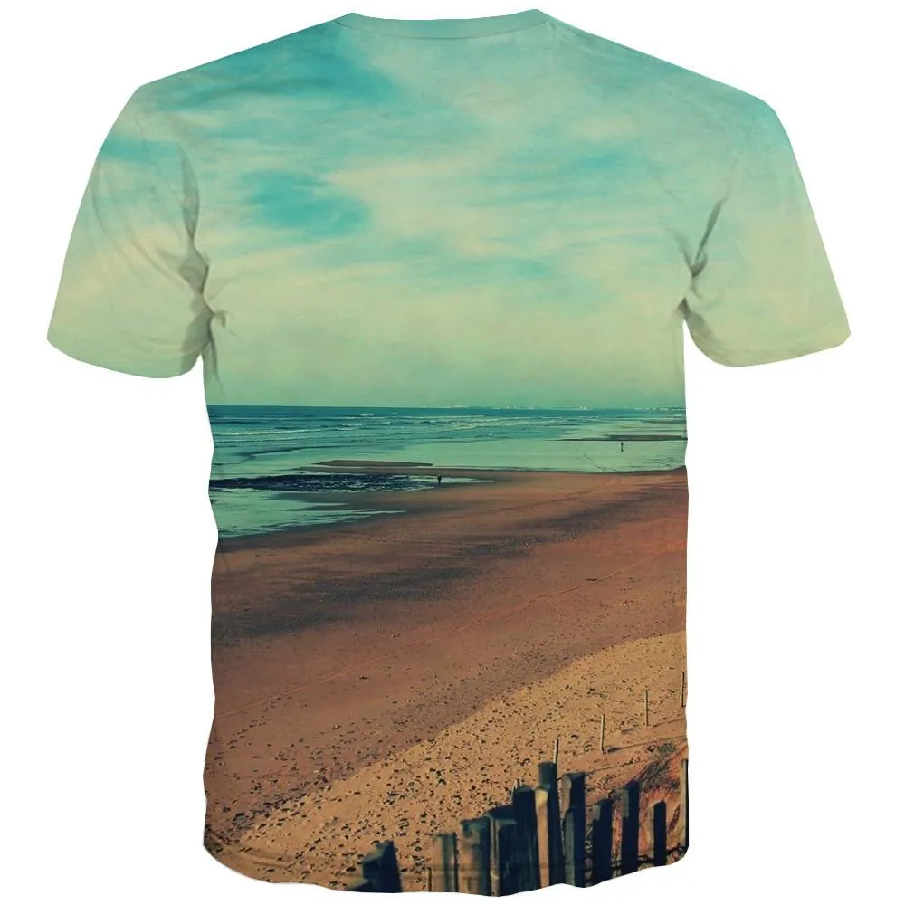 surf T shirts Men The sea Tshirt Printed sport T-shirts Graphic Cool Tshirts Casual