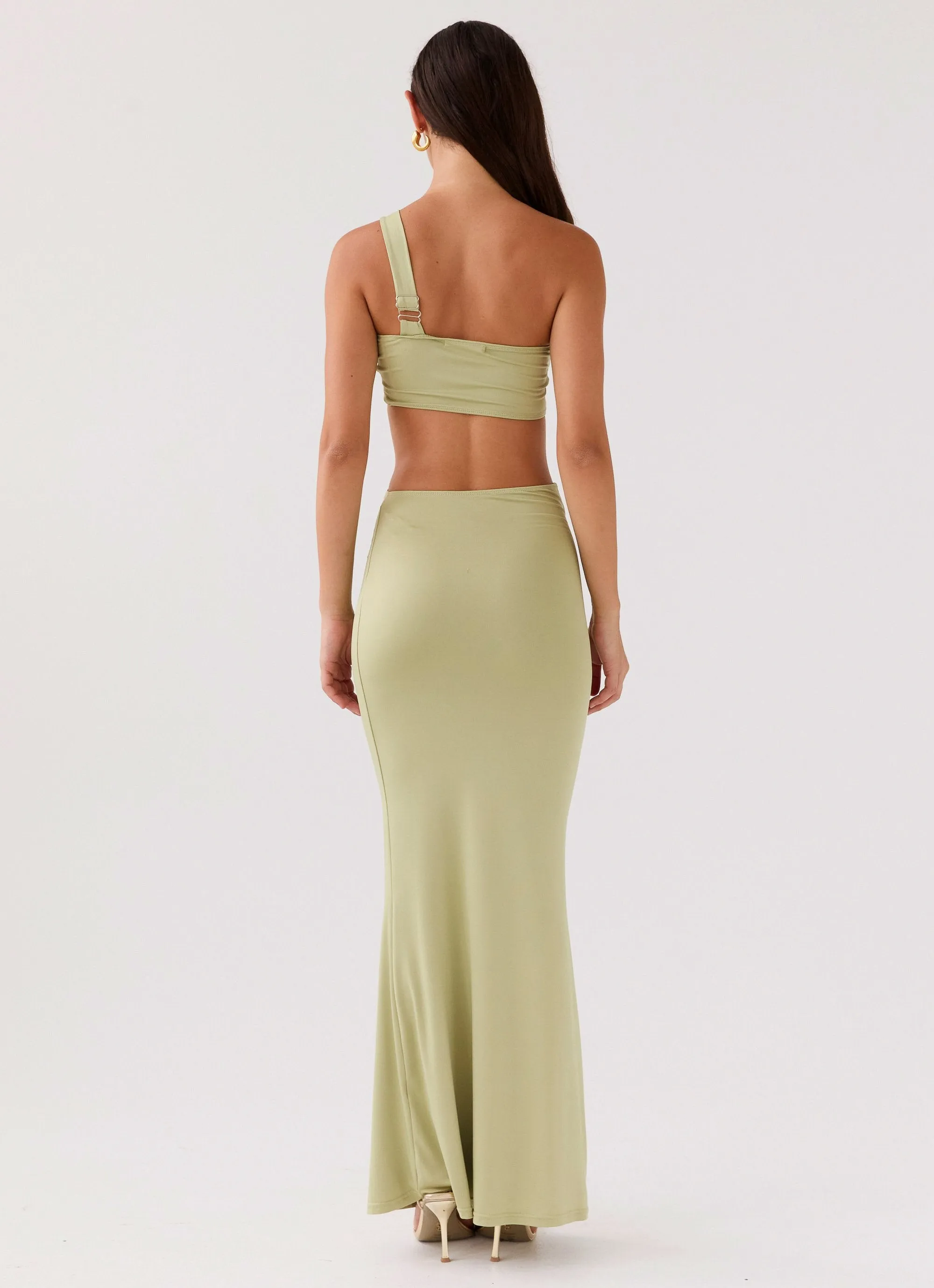 Sycamore Twist Maxi Dress - Fern