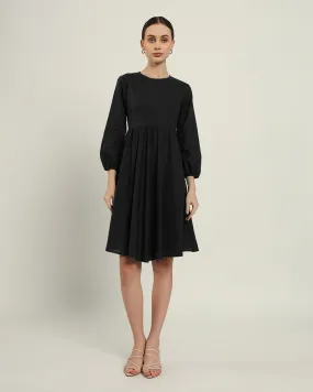 The Exeter Noir Cotton Dress