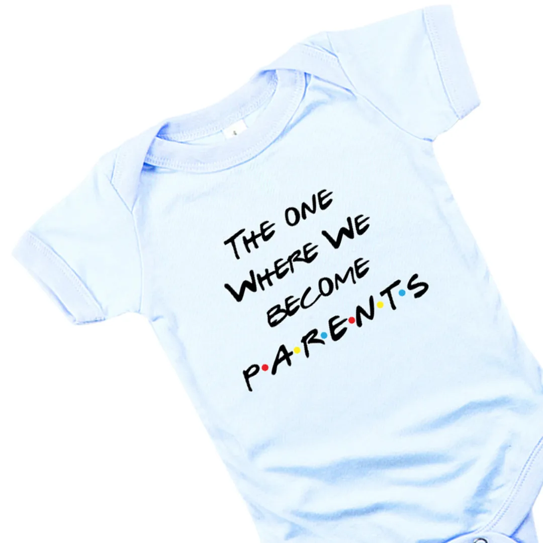 The One Where We Become Parents Baby Romper