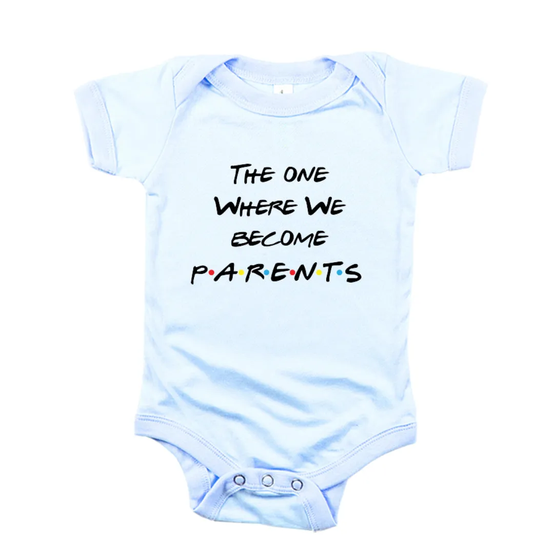 The One Where We Become Parents Baby Romper