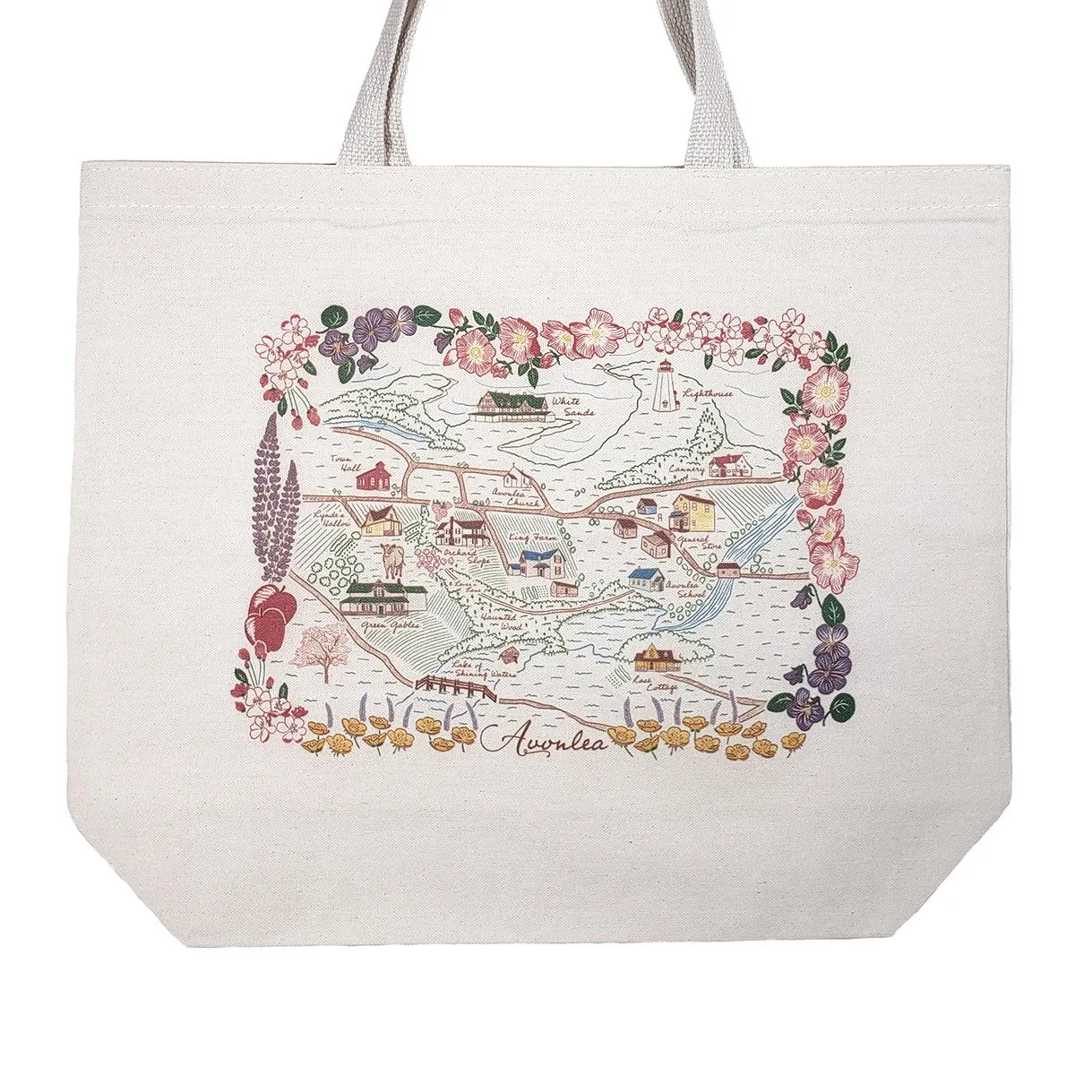 The "Avonlea" Illustrated Map Tote Bag