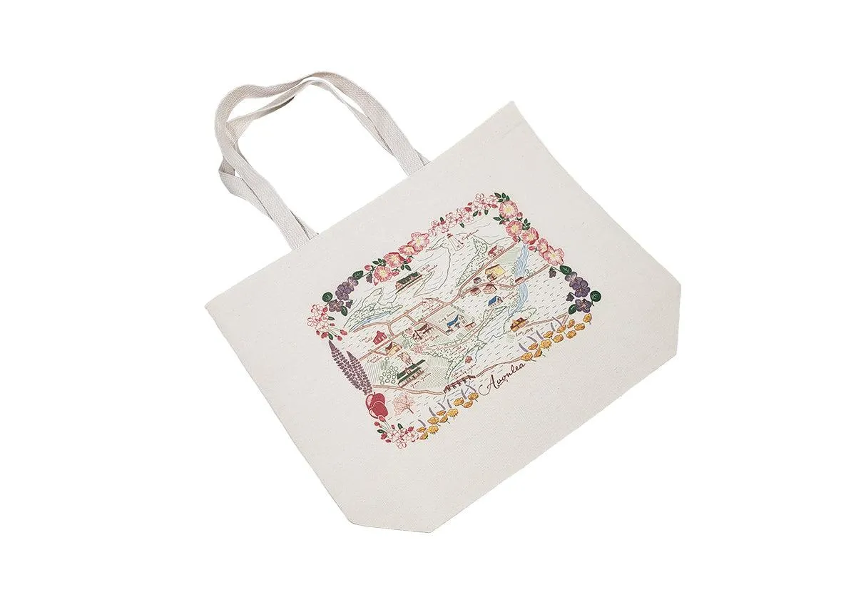 The "Avonlea" Illustrated Map Tote Bag