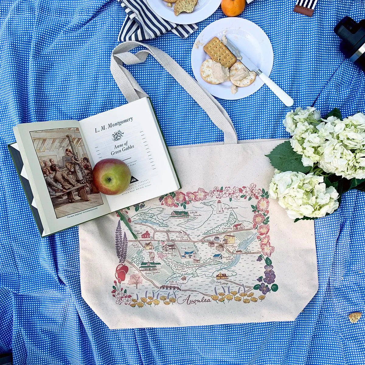 The "Avonlea" Illustrated Map Tote Bag