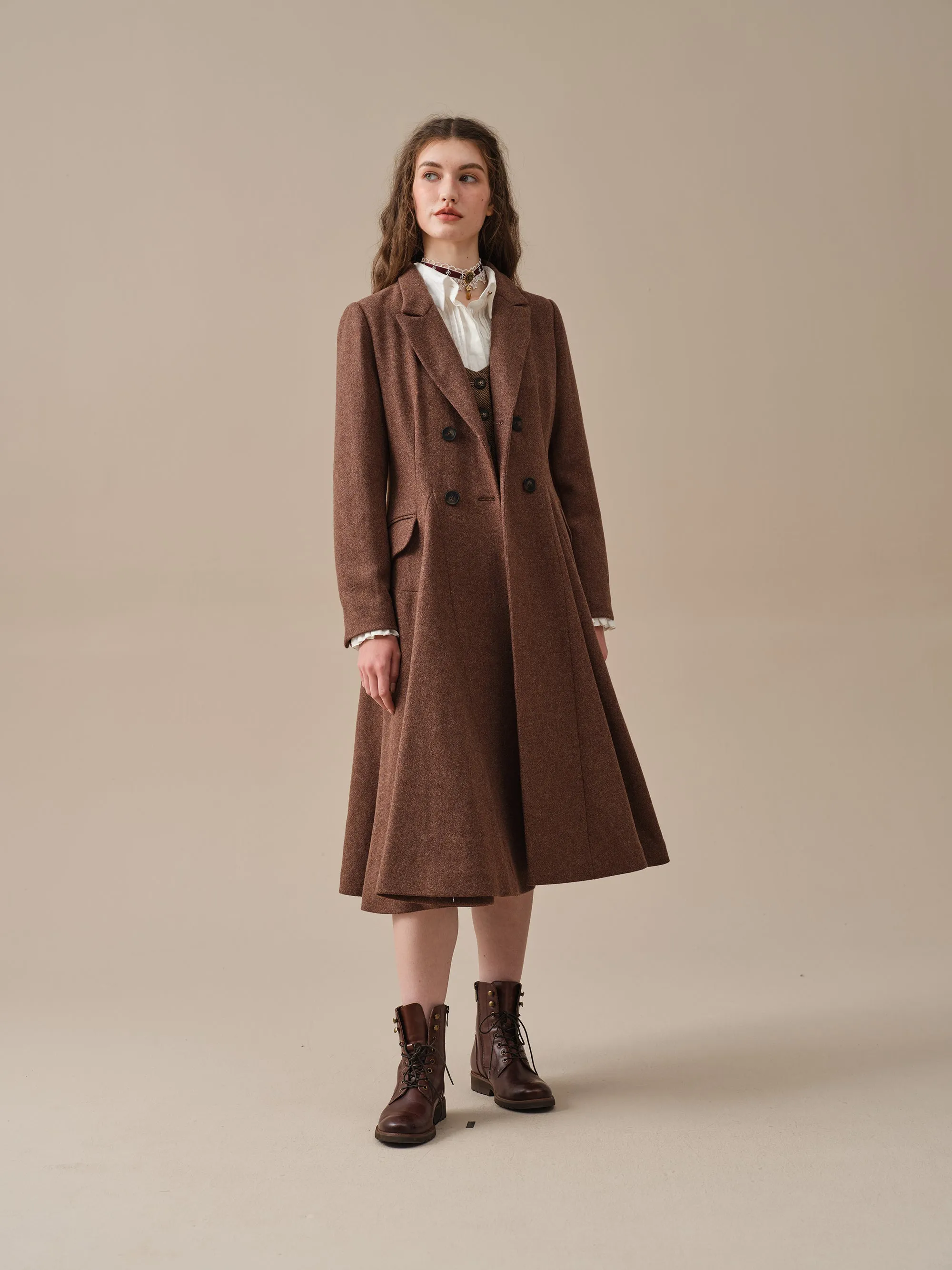 The Roman Holiday 17 | 100% wool classic coat