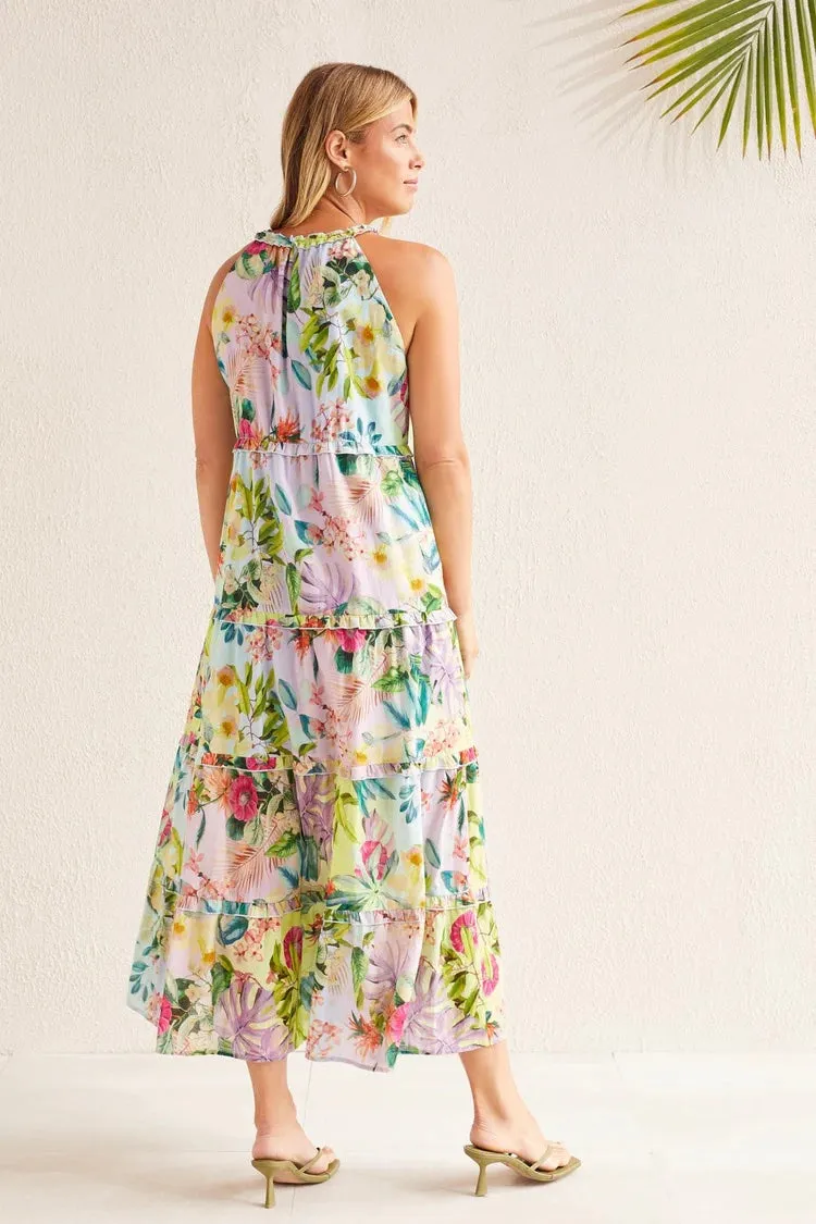 Tropical Vibes Cotton Maxi