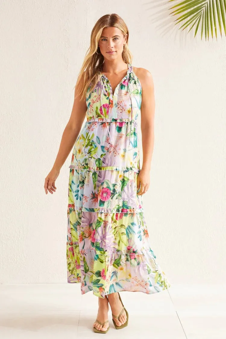 Tropical Vibes Cotton Maxi