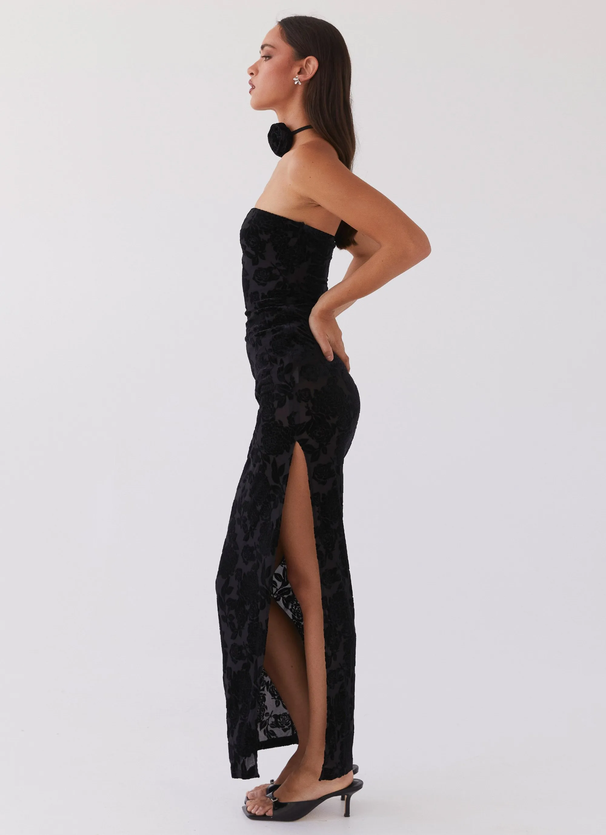 Trouble Love Maxi Dress - Black