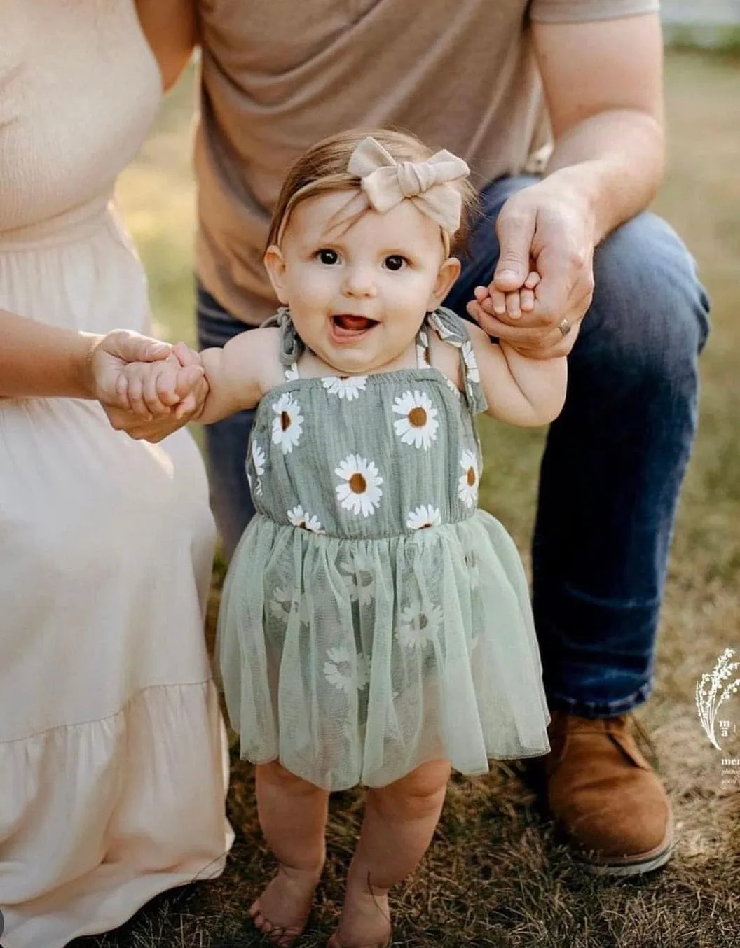 Tutu Daisy Romper - Blue