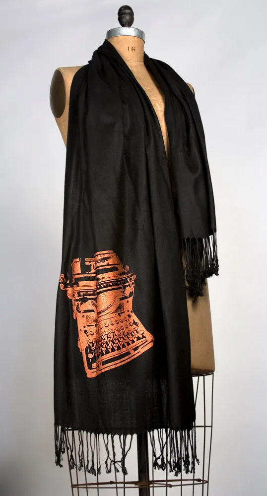 Typewriter Scarf. Underwood pashmina.