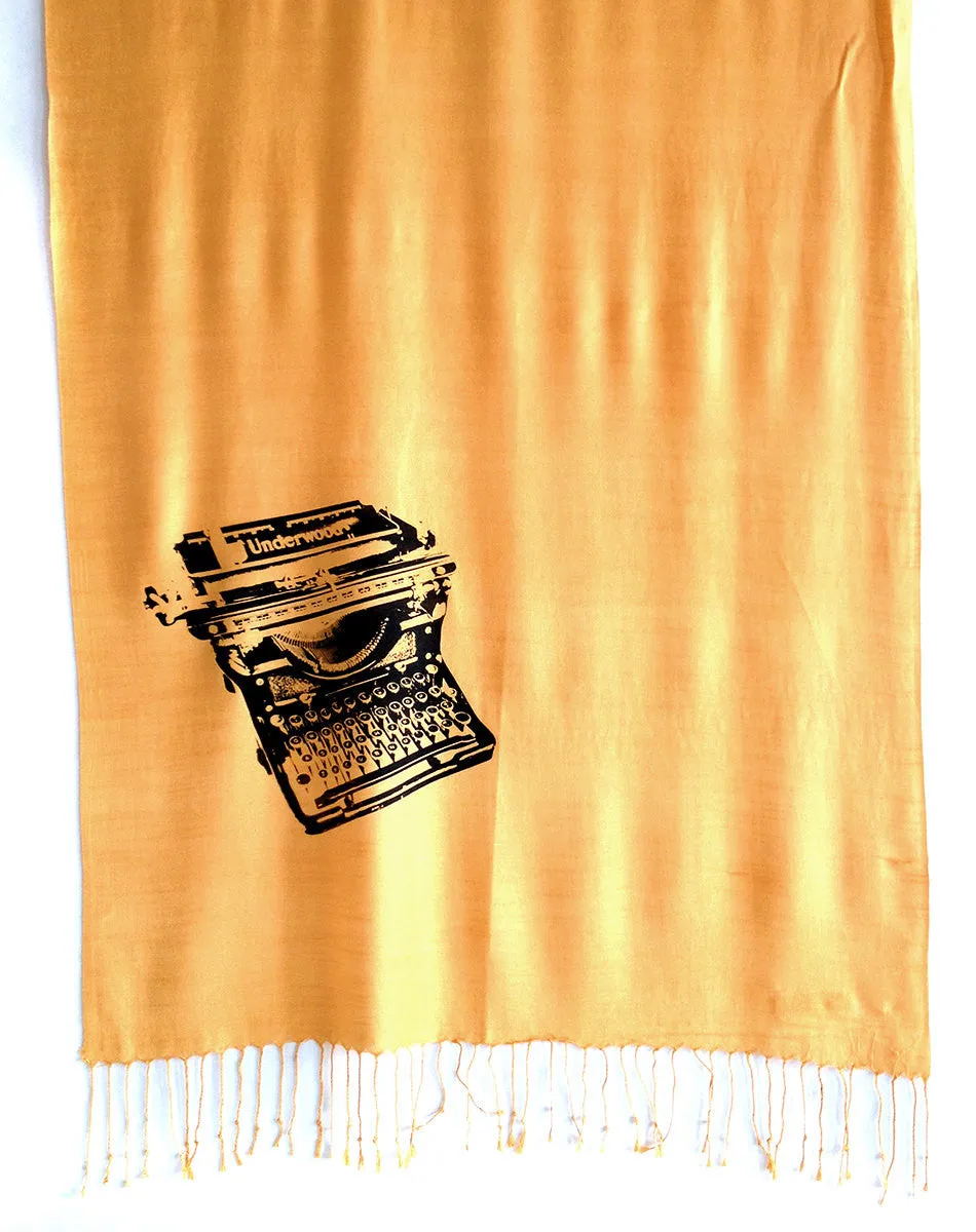 Typewriter Scarf. Underwood pashmina.