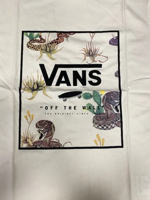 Vans maglietta manica corta da uomo  Classic Print Box Antique VN0A5E7YZ2F1 bianco deserto