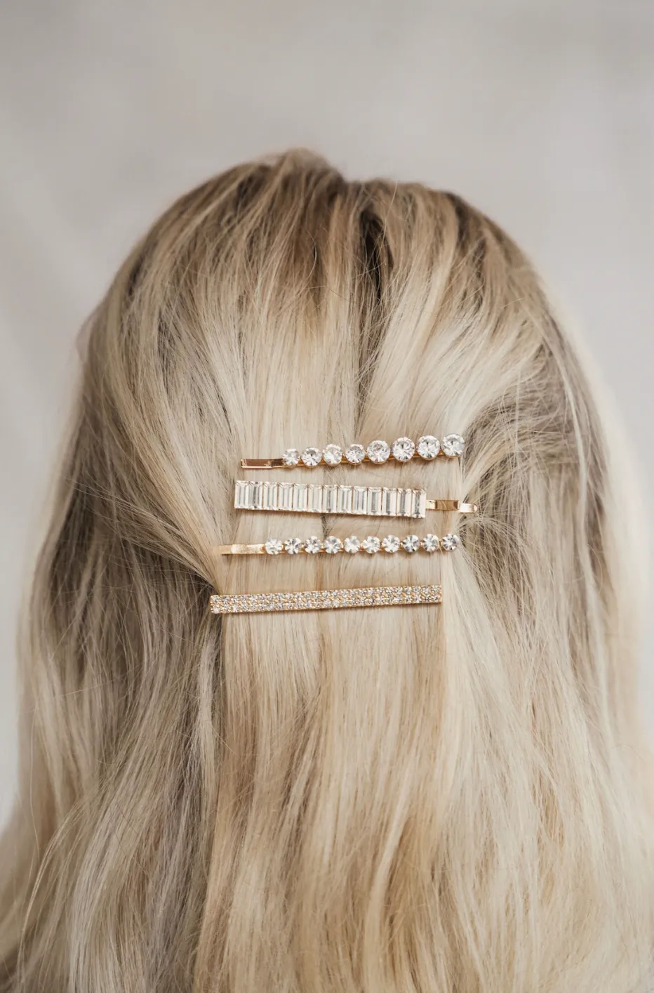 Variety Rhinestone Bobby Pin 4pc Set