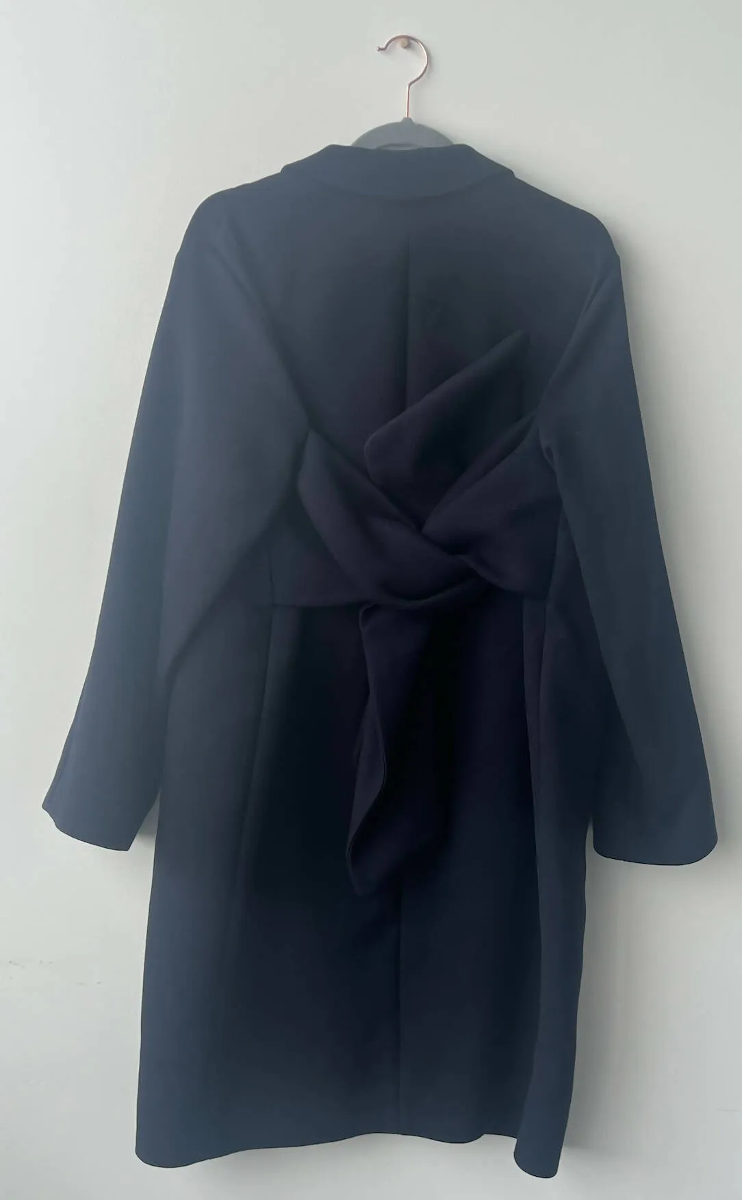 Victoria Beckham Navy Blue Coat