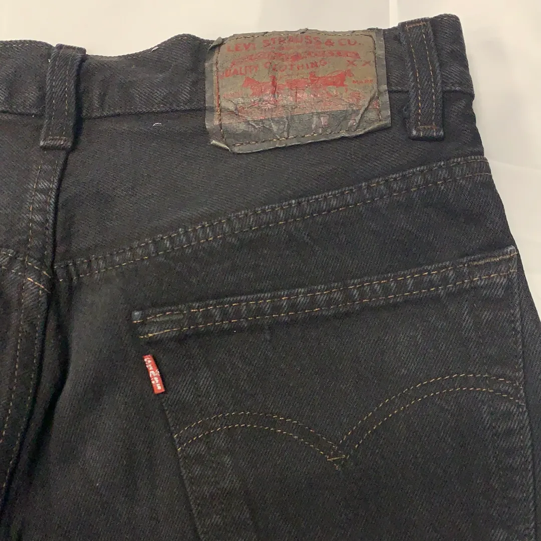 Vintage 1970s Black Denim Jeans - W29