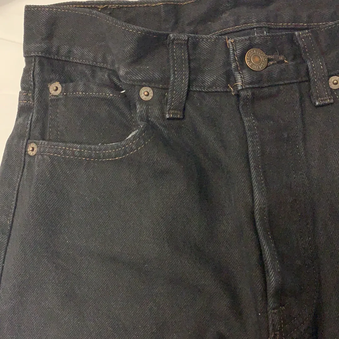 Vintage 1970s Black Denim Jeans - W29