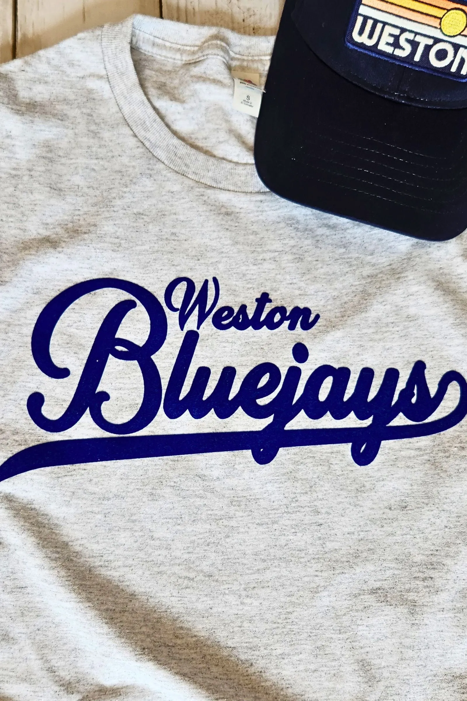 Weston Bluejays Flocked T-Shirt