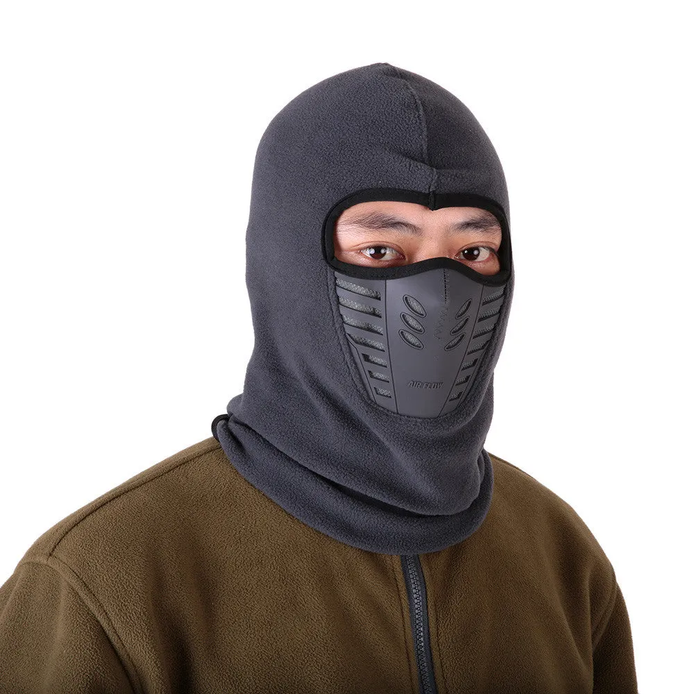 Winter Fleece Warm Motorcycle Windproof Face Mask Balaclava Hat - 5 Colour