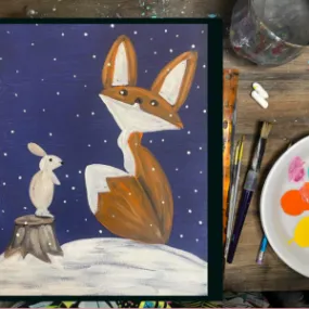 Winter Fox And Bunny