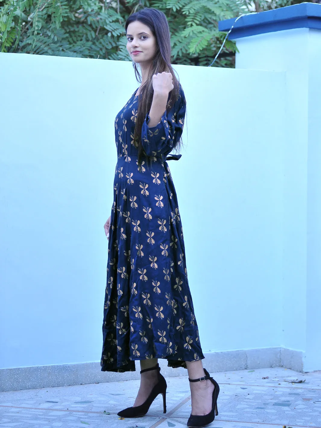 Women Rayon Maxi Long Kurti Gown