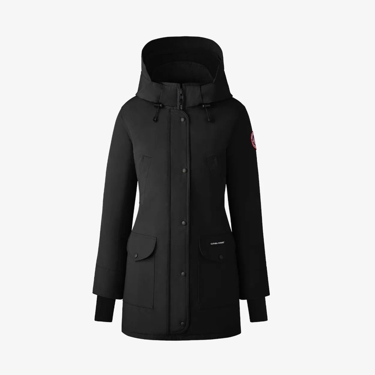 Womens Black Trillium Parka (No Fur)