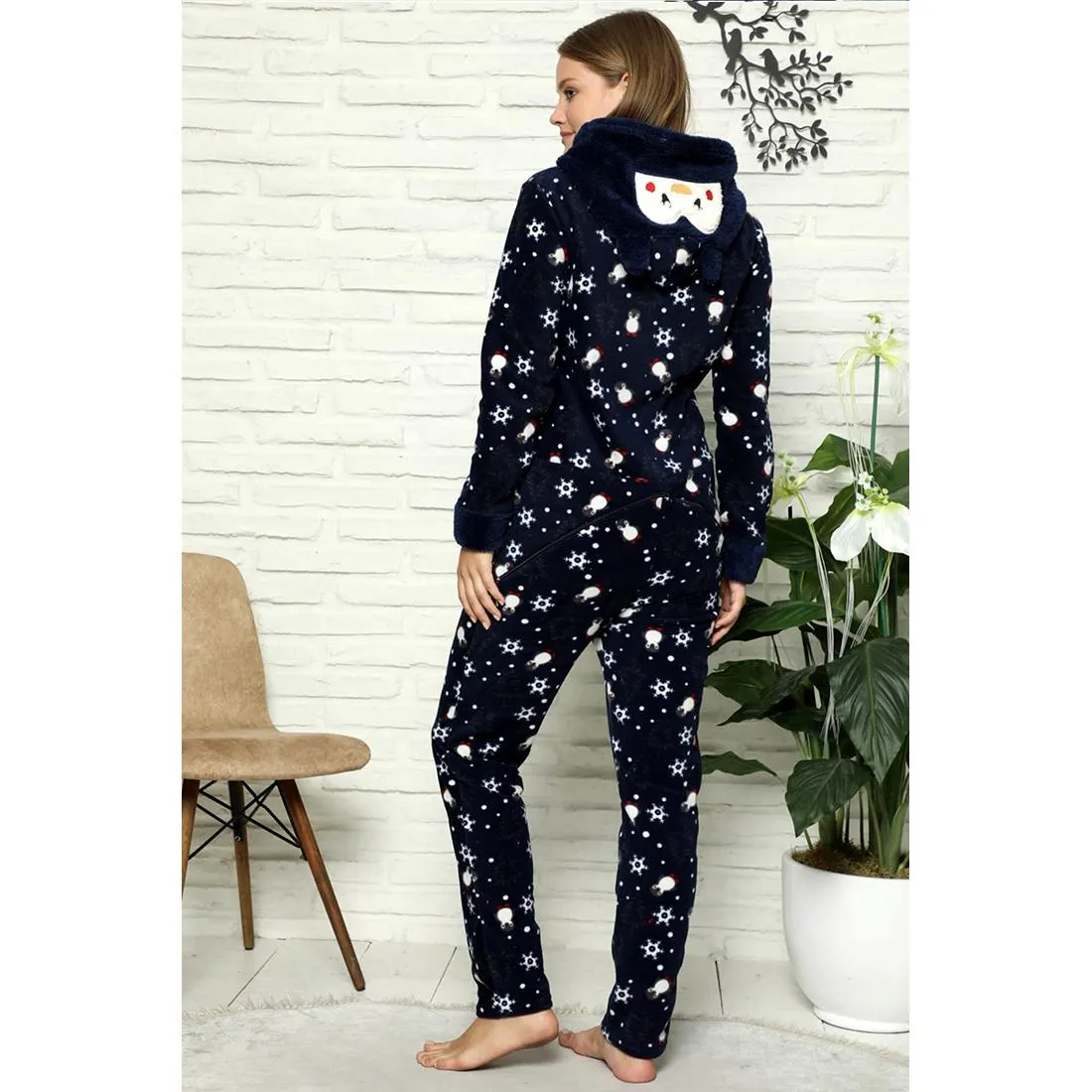 Women's Cozy Fleece Pajama Set Warm Suit The New Leisure Long-Sleeved Leisurewear