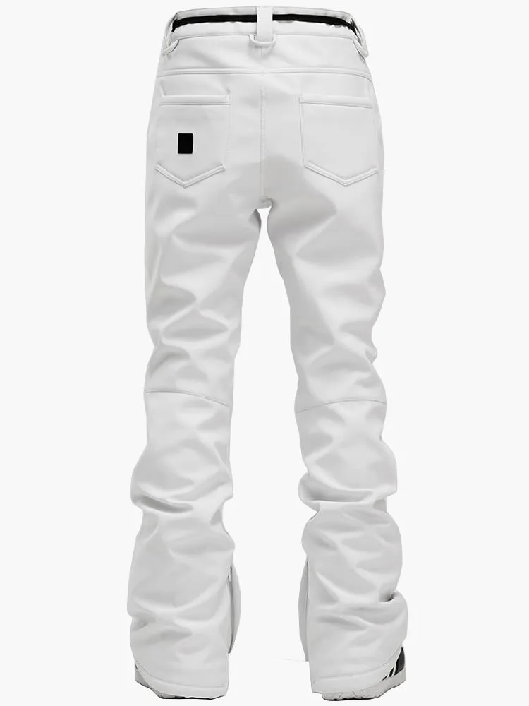 Women's New Fashion Winter Waterproof White Ski Snowboard Pants