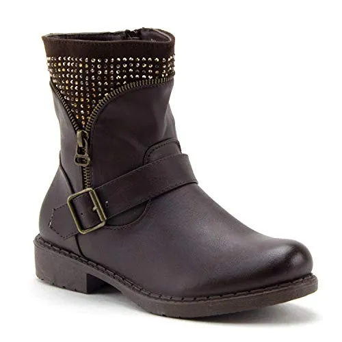 Women's Vancouver Warm Faux Fur Lined Studded Winter Snow Rain Boots