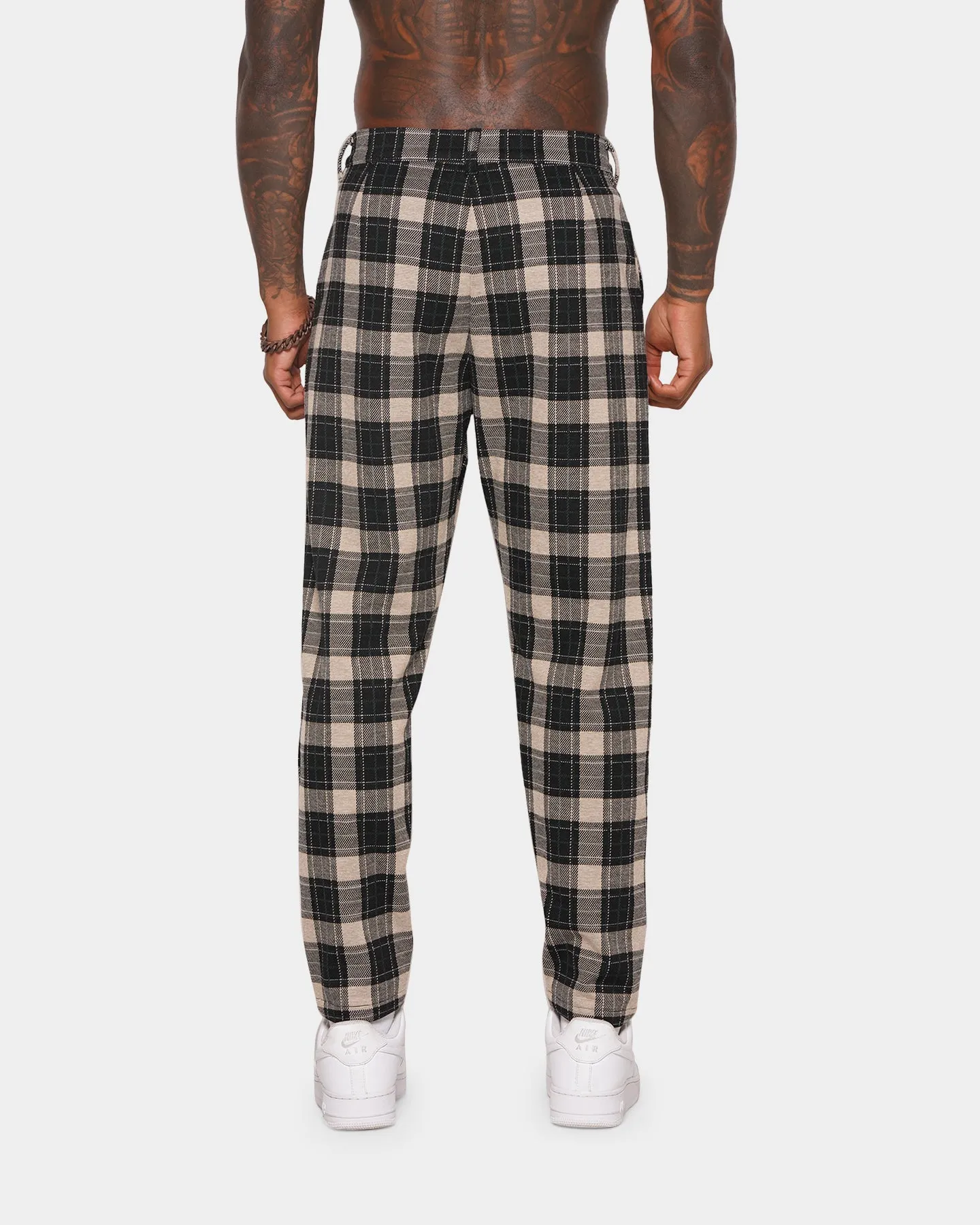 XXIII Isak Plaid Pants Black/Cream