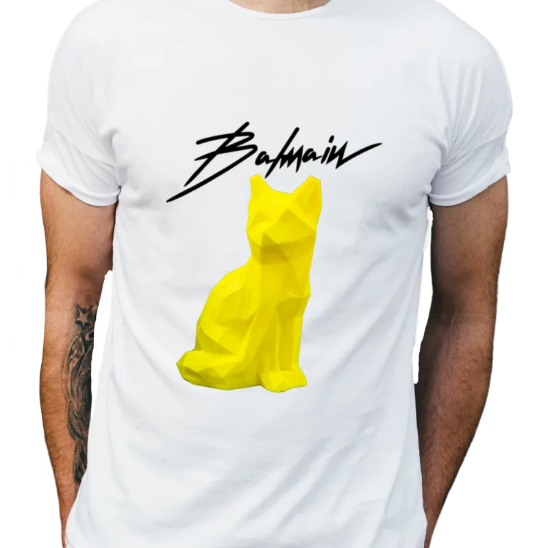 Yellow Kitty Balman T-shirt